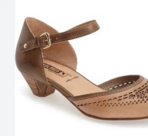 Pikolinos Elba Tan/Brown Closed Toe Ankle Strap Shoe Womens ~ EU 41 US 10.5-11 - Picture 1 of 11