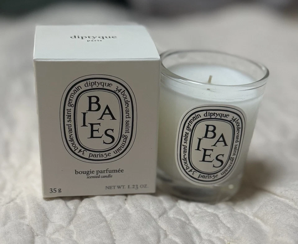 Vela perfumada Diptyque BAIES 1,23 OZ 35 g tamaño mini votivo de viaje nueva en caja Foto 1 de 1