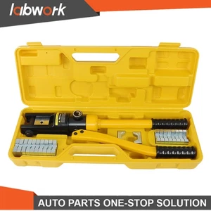 Labwork 16Mt Hydraulic Wire Crimper Crimping Tool Battery Cable Terminal 11 Dies - Picture 1 of 15