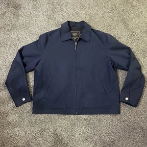 Coach Leatherware Men Jacket Classic Cotton Blue Full Zip Sz XL Bomber Style - Picture 1 of 19