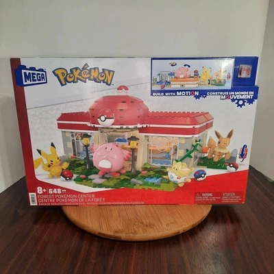 Pokemon Building Toy Kit Forest Pokémon Center with 4 Action Figures Mega NEW - Image 1 of 4