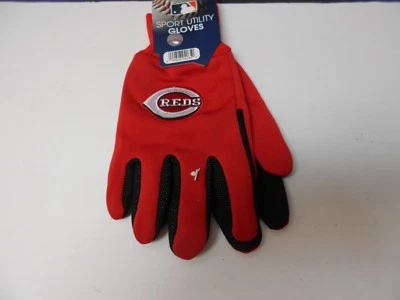 Guantes utilitarios deportivos de 2 tonos con licencia oficial de los Rojos de Cincinnati #586/489 Foto 1 de 2
