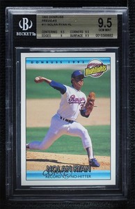 1992 Donruss Preview Nolan Ryan #11 BGS 9.5 GEM MINT HOF