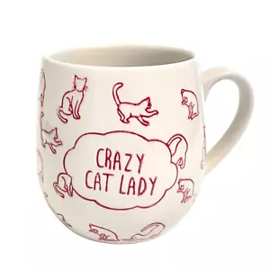 Tazza da donna gatto pazzo mercato mondiale ceramica pesante 20 oz 4,25" H - Foto 1 di 8