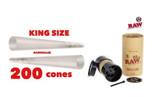 zig zag ultra thin KING size Cone(200PK)+raw king size cone SIX shooter filler