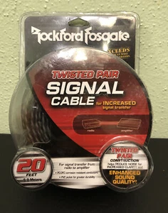 Rockford Fosgate RFI20 cavo segnale coppia intrecciata 20 piedi - Foto 1 di 3