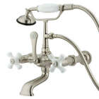 Vintage 7-Inch Wall Mount Tub Faucet with Hand Shower