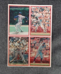 BB1 Promo 4-Card Panel 1987 Henderson Gooden Ripken Brett - Picture 1 of 6