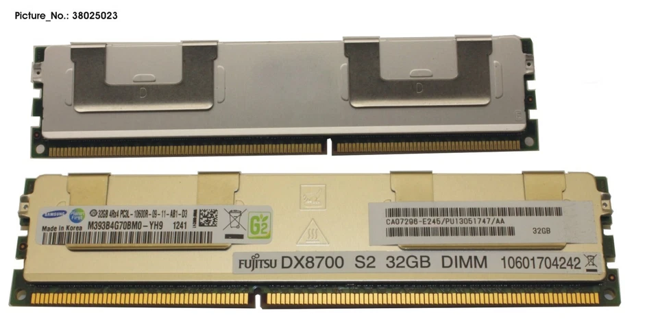 Fujitsu 32GB 4RX4 DDR3 PC3L-10600R 240P Server Memory CA07296-E245 For DX8700 S2 - Image 1 of 1
