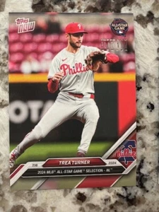 Tarjeta de juego 2024 Topps Now Platinum All Star Philadelphia Phillies Trea Turner - Imagen 1 de 1