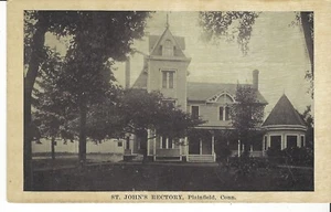 POSTAL PLAINFIELD, CONN. RECTORÍA DE SAN JUAN - Imagen 1 de 2
