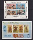 Great Britain-Isle of Man Mint Souvenir Sheets Sc#51a,81a MNH 