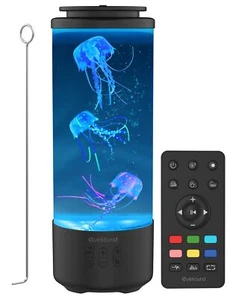 Jellyfish Lamp Bluetooth Speaker, White Noise LED Jellyfish Aquarium Night Li... - Picture 1 of 7