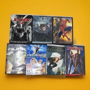 Marvel Action DVD Lot - X-Men 1.5 & X2 Hulk Spiderman Catwoman Avengers - Imagen 1 de 3