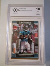 2006 MAURICE DREW #377 TOPPS FOOTBALL CARD BCCG GRADED GEM MINT 10 -BBA5