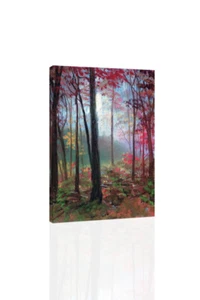 The Redwood Trees Of California - Bierstadt Canvas or Print Wall Art - Picture 1 of 2