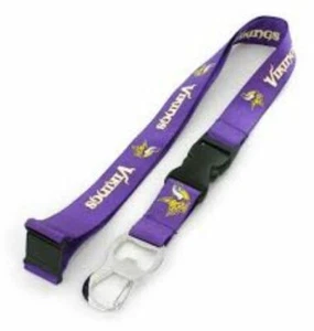 Minnesota Vikings Flaschenöffner Stil ID Schlüsselband/Schlüsselanhänger NFL lizenzierter Merch - Bild 1 von 1
