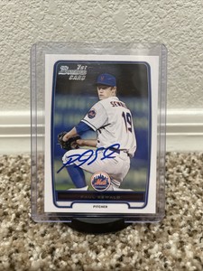 2012 Bowman Draft Paper 1st Paul Sewald Signed In Person Auto Diamondbacks IP