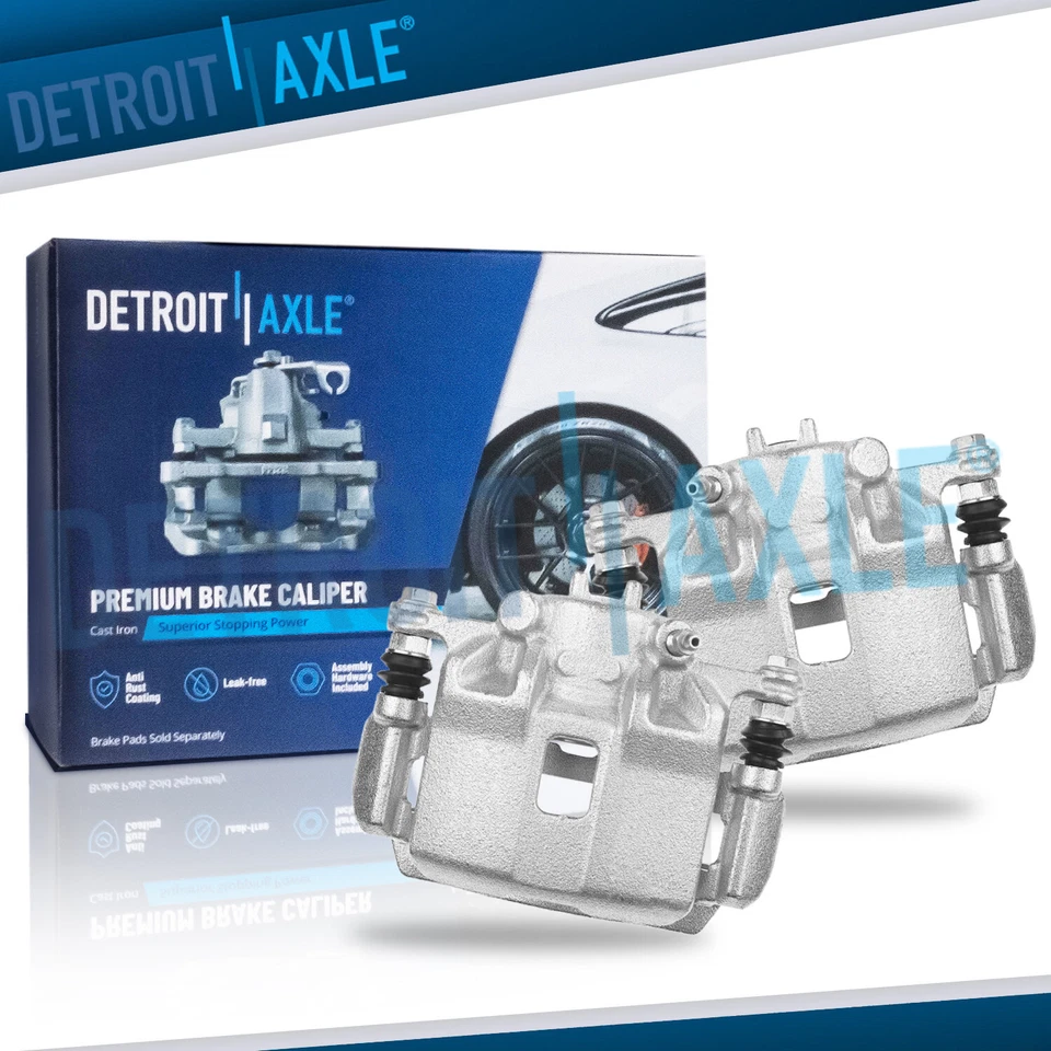 Front Driver Passenger Side Brake Calipers w/ Brackets for Honda Civic Acura RSX - Image 1 of 4