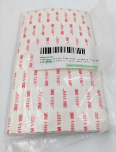 6 x '3M' 4930 VHB 4" x 7" Industrial Acrylic Double Sided Firm Tape Sheets HSE - Picture 1 of 3