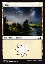 4x NM-Mint, English Foil Plains (284) - Foil Shadows Over Innistrad magicmtg