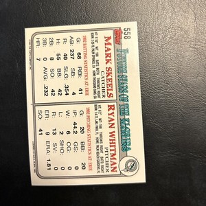 Cns 1993 Topps Gold #558 Ryan Whitman Mark Skeels Florida Marlins