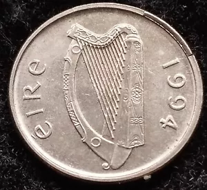 Irland 1994 | RIM ERROR | Irish 5p | 5 Pence | KM.28 | UNC - Bild 1 von 2