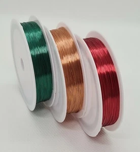 150 Meter Kupferlackdraht 0,10mm 0,1mm Lötbar Natur Rot Grün Lackdraht 150m G10 - Bild 1 von 4