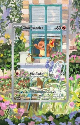 Charmander Promo 044 | Obsidian Flames CardAura Extended Art Case  - Image 1 of 2