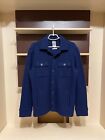 John Partridge Men's 100% Wool Navy blue Overshirt Size M