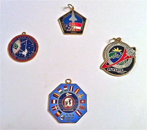 NASA Key Chain Fobs for STS-53, STS-99, STS-45, and ISS  - Picture 1 of 5