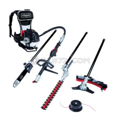 51,7cc BACKPACKER BRUSH CUTTER LINE HEDGE TRIMMER POLE SAW SCHEPPACH MFH5300-4BP - Image 1 of 4