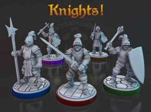 Knights miniatures for tabletop, Board games, RPG, paint ... - Picture 1 of 7