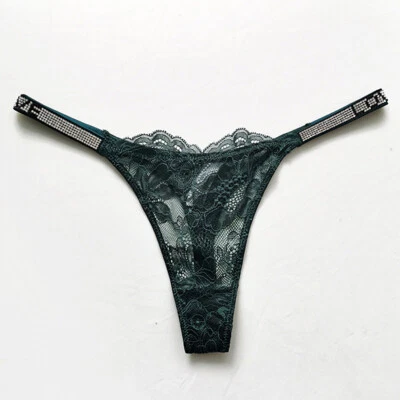 Sexy Tanga Para Mujer de Encaje Cintura Baja Bragas Tanga Íntima Calzoncillos Ropa Interior Foto 1 de 4