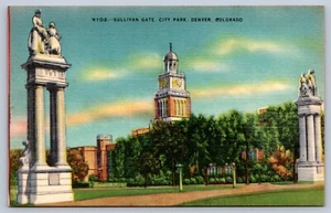 Denver Colorado Sullivan Gate City Park Postcard - Picture 1 of 2