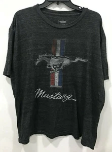 Camisa Para Hombres Licencia Oficial Ford Mustang Gris Jaspeado Manga Corta SS XL - Imagen 1 de 3