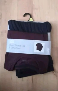 Pigiama uomo F&F manica corta top e pantalone lungo set cotone taglie ricche disponibili - Foto 1 di 28