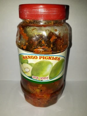 Mango Pickle (Aam ka Achaar) 400gm Indian Handmade Traditional and tangy pickle - Image 1 of 3