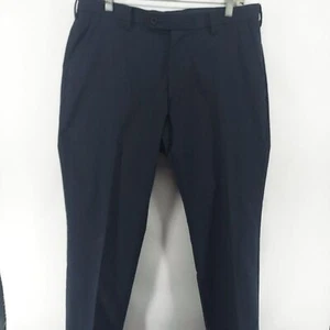 uniqlo chino pants men size 33 black casual flat front polyester pockets  - Picture 1 of 10