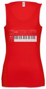 Synthesizer GUI Damen Tank Top Audio LFO Sound Wave Electro DJ MC Sampler Techno - Picture 1 of 1