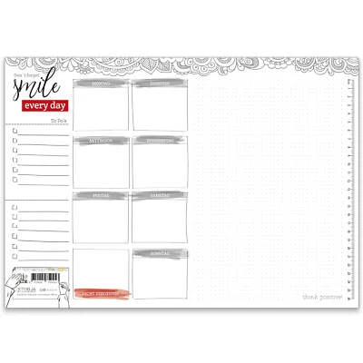 Schreibtischunterlage Papier XXL DIN A3 Wochenplaner To Do Liste Schreibtisch - Bild 1 von 4