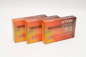 3X TDK Hi8 120 Video tape cassettes, New, Sealed - Picture 1 of 2