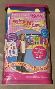 BARBIE Mattel Stick N Lift 2 Foot Wall Play Scene 2006 RARE Dress Up NEW Vintage - Picture 1 of 2