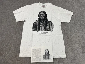 Vintage Native American T-Shirt M Quanah Parker Comanche Chief Ken West Onetia - Picture 1 of 10