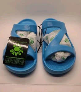 New Dawgs Z Strap Sandals Women's Size 7.5 Brght Blue Comfort Arch Support Slide - Bild 1 von 9