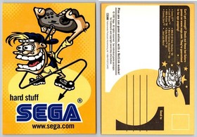 Vintage 1997 Sega Saturn Netlink Ad Postcard Gaming Sonic R Duke Nukem