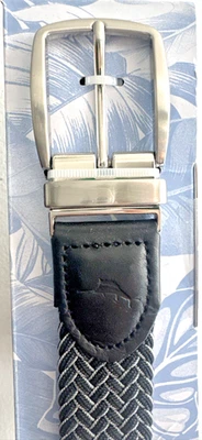 Tommey Bahama Men's Strech Braided Reversible Leather Trim Belt L/XL - Image 1 of 4