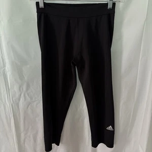ADIDAS TechFit Climalite Women’s Black 3/4 Length Leggings SMALL Stretch Logo - Imagen 1 de 8