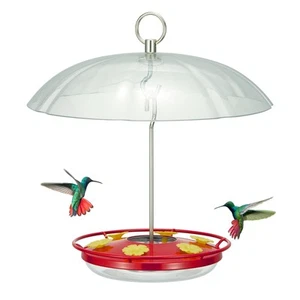 Weatherproof Hummingbird Feeder for Outdoors Hanging - Heavy Duty Metal lid w... - Picture 1 of 8