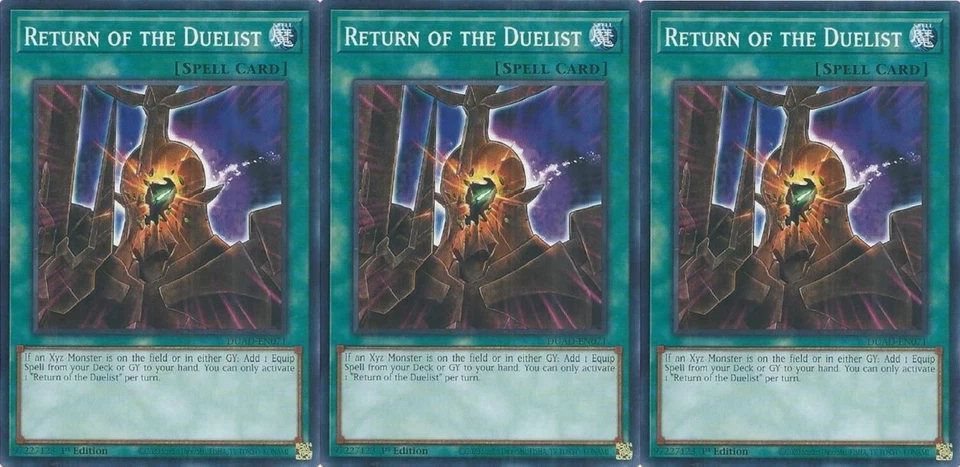 3x Return of the Duelist | DUAD-EN071 | Common | 1st Ed | NM | YuGiOh - Image 1 of 1
